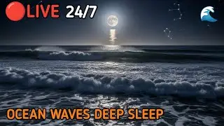 🔴 LIVE Soothing Ocean Waves for Deep Sleep 🌊 | Relaxing Beach Sounds 24/7