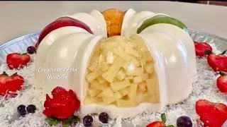 Gelatina Con Frutas Encapsuladas y Yogurt