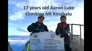 Rizzku 17 years old Aaron Luke climbing Mt Kinabalu March 2018