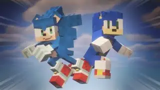 (Comparison) New Sonic Movie 3 Trailer in Minecraft VS Animation! - RECRAFTED STUDIOS x KiandraOMG