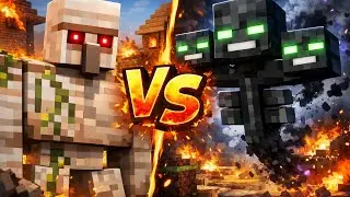 How many iron golems to take down 1 wither?? || Minecraft mob battle || Vikrant Bhartiya Gamer ||