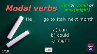 #quiz _ Can, could or may (might)