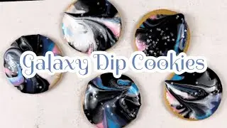 Galaxy Dip Sugar Cookies | Satisfying Cookie Decorating | Sprinkle Time