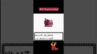 What? Slugma is Evolving! | Pok&eacute;mon Gold & Silver Evolutions #shorts #pokemon #videogames