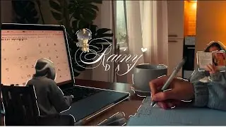 Study vlog📃:дождливый день,reading, studying, tea time, Emma series🍵