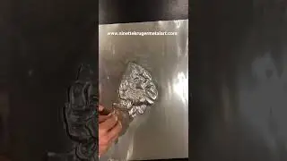 Custom metal flower art process video