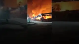 Massive fire at Bullh Shah Paper Mill KASUR