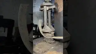 Hydraulic Press Machine Banding 2inch Iron Sheet technical Idea #youtubeshorts #viralvideo