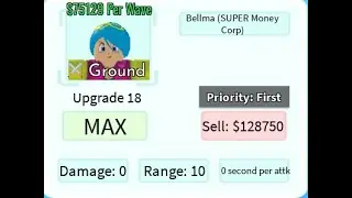 (Lvl 80) Bulma 5* Showcase | New Best Money Unit | All Star Tower Defense