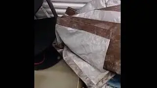 We won a storage unit with floor cleaners.