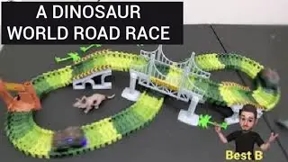 Dinosaurs Toy, Create A Dinosaur World Road Race, Playset for Kids | Unboxing & Assembling