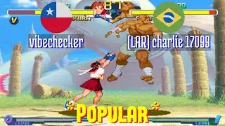 FT10 @sfa2u: vibechecker (CL) vs (LAR) charlie 17099 (BR) [SF Alpha 2 sfa2 Fightcade] Dec 16