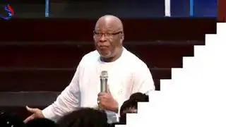 Dr Nevers Mumba preaching at the Zambia Shall Be Saved service in Kitwe
