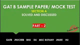 GATB SECTION A SOLVED | SAMPLE PAPER 2020 PART 2