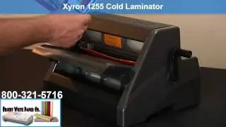 Demo - Xyron 1255 Cold Laminator benefits- Bright White Paper Co