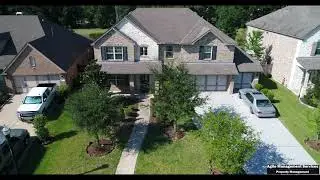 Real estate video tour with aerial drone footage in Houston, Texas.