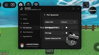 [🎁SPAWNER] Grow A Garden Script Zysume Hub  Pet Place & Giftable | Roblox Script