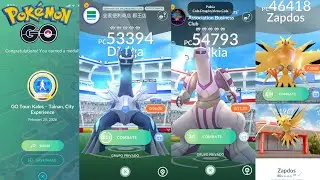 ✨ Incursiones Dialga, Palkia y Zapdos Pokémon GO Live | Go Tour Tainan, Taiwan 🇹🇼 y los Ángeles 🇺🇸