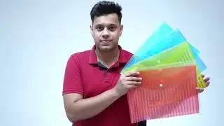 Heavy Plastic 300 Micron Clear Envelopes | Snap Button Closure | A4/FS/Legal Size Document Folders