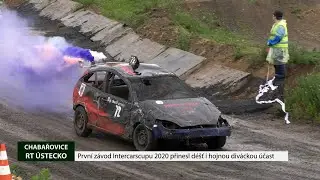 CHABAŘOVICE: 1. letošní závod v autocrossu přinesl déšť i hojnou diváckou účast