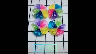 colour paper flowers#crafting#paperideas #diy #wallhangingcraftdecor #handmade#shortsvideo#shorts