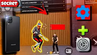 New Secret Headshot 🎯 Settings In Free Fire Max 🔥 On Samsung Galaxy A12 📲 | [ SET EDIT ] 😍