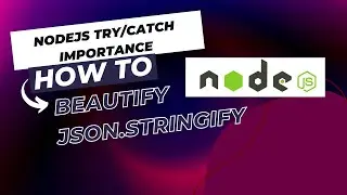 How to beautify JSON stringy in NodeJS | Why try/catch is important in NodeJS