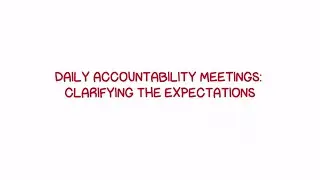 Morning Meeting Lean - Key Success Factor 3