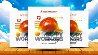 Creative LABOUR DAY - 1ST MAY Poster Design | Photoshop Tutorial For Beginners