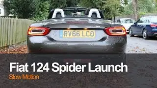 Fiat 124 Spider Slow Motion Launch | Planet Auto