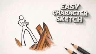 How to draw stickman (Karate) 