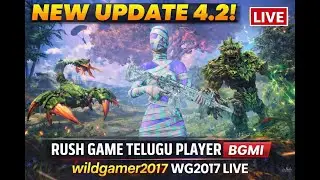 LETS PLAY RUSH BGMI 4.2 NEW UPDATE LIVE 'TELUGU' [ NON-GYRO PLAYER ]  #telugu #bgmi #live #pubg