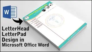 Microsoft Office Word Letterhead Design Tutorial || Letterpad Design in word || Ms word Tutorial ||