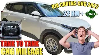 KIA CARENS CNG MILEAGE / MILEAGE /  TANK TO TANK MILEAGE / KIA CARENS CNG  / SHOCKING MILEAGE