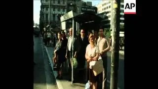 SYND 24 5 76 WIDESPREAD STRIKE BY GREEK WORKERS