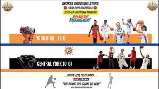 12/9/2025 - York High vs Central York - Boys Basketball - Sports Shooting Stars