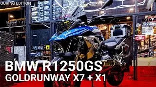 BMW R1250GS ติดตั้ง ชุดไฟ GOLDRUNWAY X7 + X1