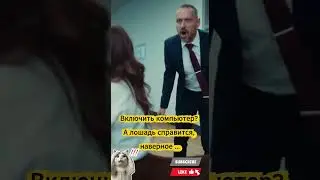 Поистине трэш в офисе: Лошадь с головой женщины! #sora2 #viral #funnyvideo