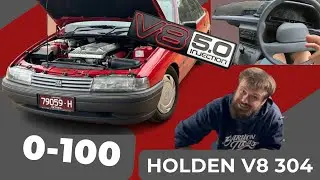 Вождение моего ручного V8 VN POV + 0-100