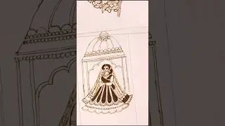Beautiful doli bride 👰, henna art...#viral #trending #youtubeshorts#henna #hennadesign #mehndi#video