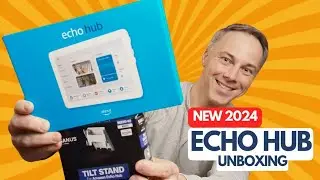 Распаковка и первые впечатления от Amazon ECHO HUB + Наклонная подставка - настенное крепление Am...