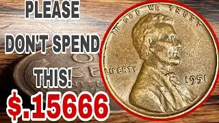 Most Rare & Valuable 1951 Wheat Pennies Worth Big Money  Hidden Copper Treasure You Need to Check!