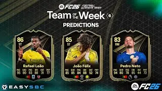 TOTW 6 Прогнозов 🏆 | Рафаэль Леан, Феликс и другие! ФК 26