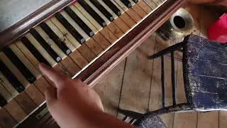 EXTREMELY Broken and Out of Tune Antique Piano