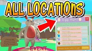 EVERY EGG LOCATION IN BUBBLE GUM SIMULATOR!! (Roblox)