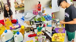 Grocery Day Sharjah/Salar ko Cooking Seekhni/ End of Month Grocery/Aik Din ma 3 Jaga Sy Shopping