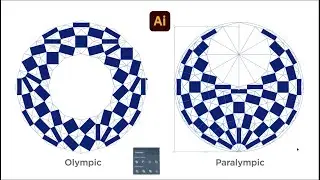 【Adobe Illustrator】Drawing Olympic/Paralympic 2020 Logo  |  Asao Tokolo