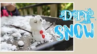 How to make a FAKE SNOW | 2 ingredient snow | DIY Christmas Crafts