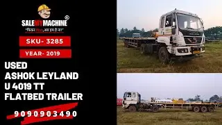 USED ASHOK LEYLAND FLATBED TRAILER FOR SALE l USED CONSTRUCTION EQUIPMENT FOR SALE l SALEMYMACHINE