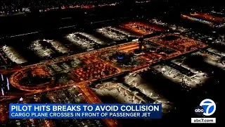 American Airlines pilot hits breaks to avoid possible collision at LAX